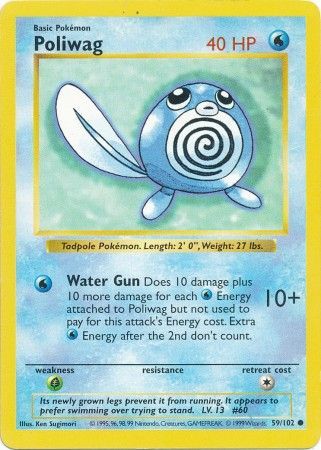 Poliwag (59/102) [Base Set Shadowless Unlimited] | Game Haven TX