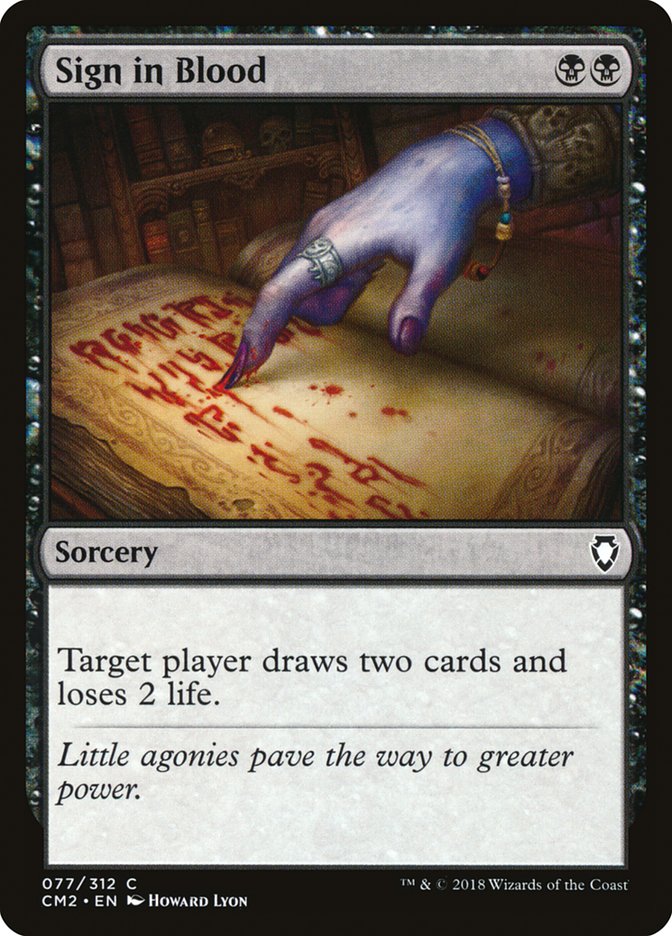 Sign in Blood [Commander Anthology Volume II] | Game Haven TX