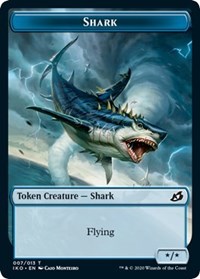 Shark // Human Soldier (005) Double-sided Token [Ikoria: Lair of Behemoths Tokens] | Game Haven TX