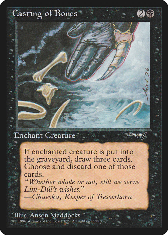 Casting of Bones (Claw Art) [Alliances] | Game Haven TX
