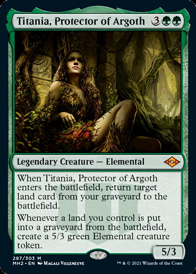 Titania, Protector of Argoth (Etched Foil) [Modern Horizons 2] | Game Haven TX