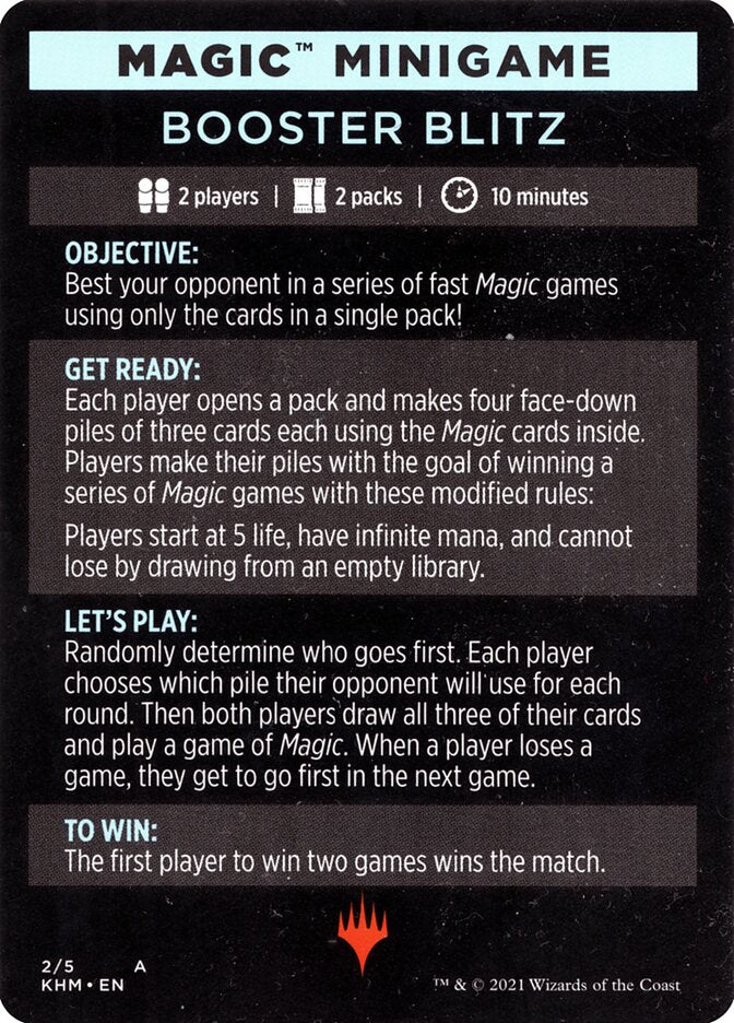 Booster Blitz (Magic Minigame) [Kaldheim Minigame] | Game Haven TX