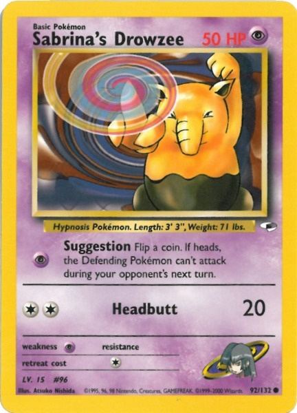 Sabrina's Drowzee (92/132) [Gym Heroes Unlimited] | Game Haven TX