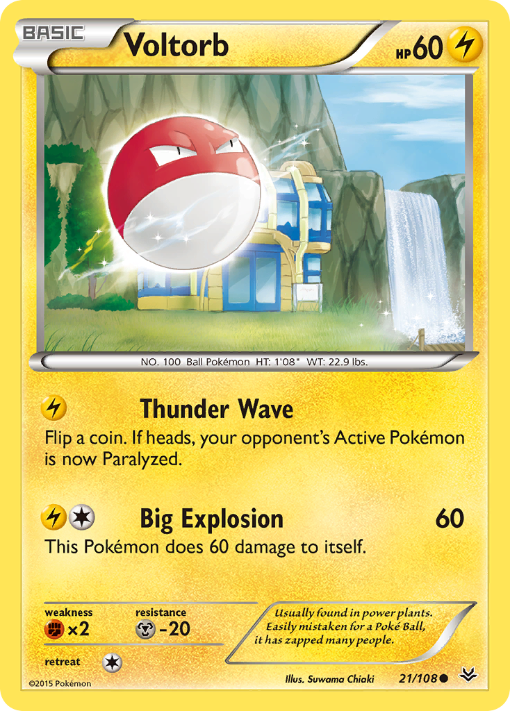 Voltorb (21/108) [XY: Roaring Skies] | Game Haven TX