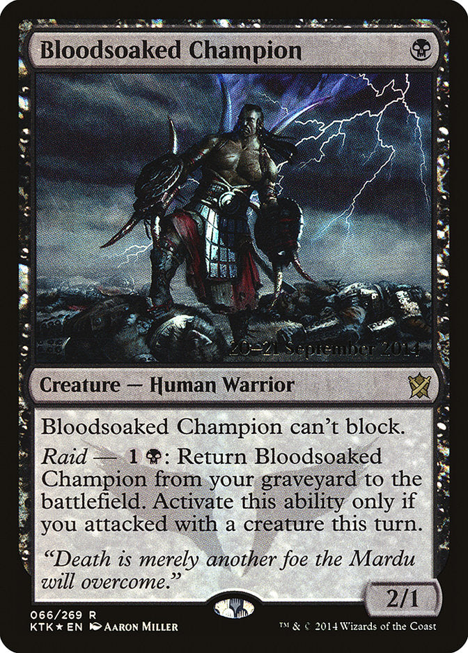 Bloodsoaked Champion [Khans of Tarkir Promos] | Game Haven TX