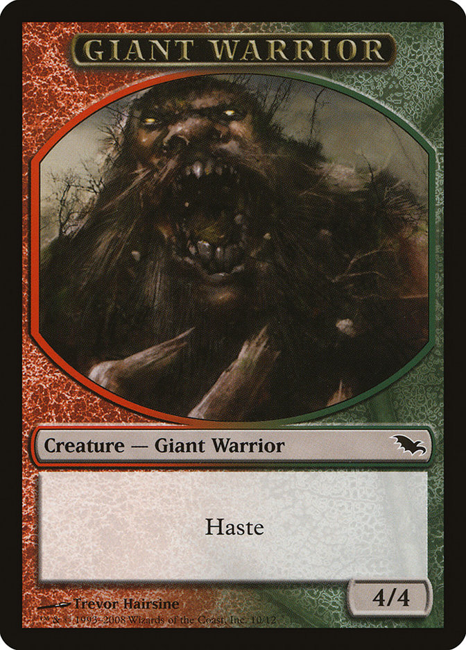 Giant Warrior [Shadowmoor Tokens] | Game Haven TX