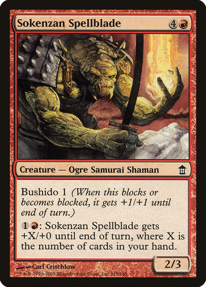 Sokenzan Spellblade [Saviors of Kamigawa] | Game Haven TX
