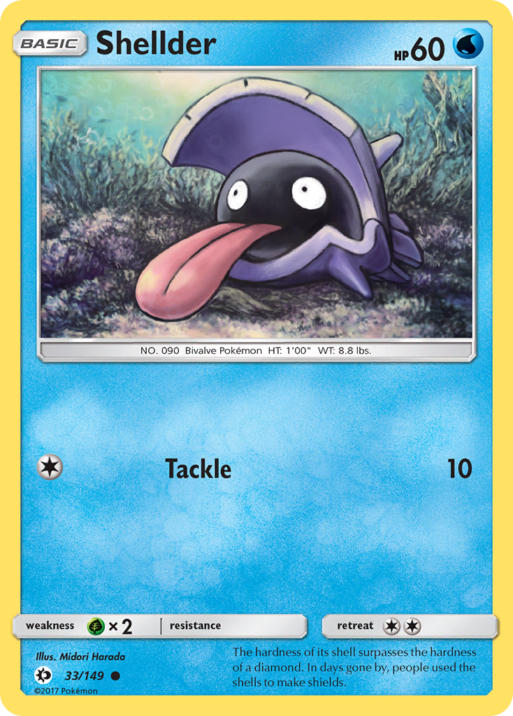Shellder (33/149) [Sun & Moon: Base Set] | Game Haven TX