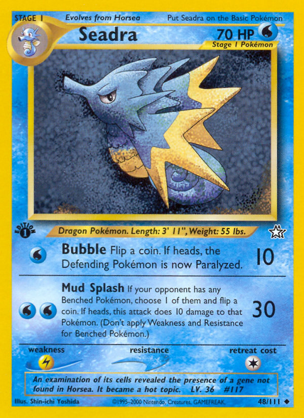 Seadra (48/111) [Neo Genesis 1st Edition] | Game Haven TX