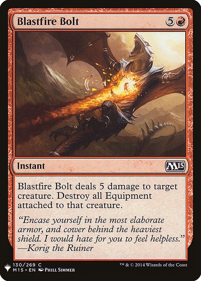 Blastfire Bolt [Mystery Booster] | Game Haven TX