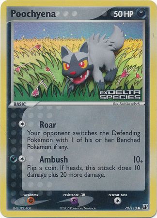 Poochyena (79/113) (Stamped) [EX: Delta Species] | Game Haven TX