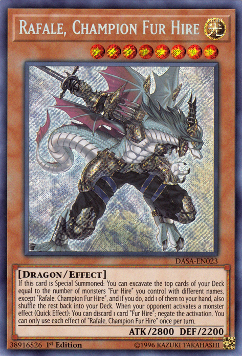 Rafale, Champion Fur Hire [DASA-EN023] Secret Rare | Game Haven TX