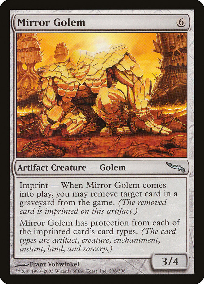 Mirror Golem [Mirrodin] | Game Haven TX