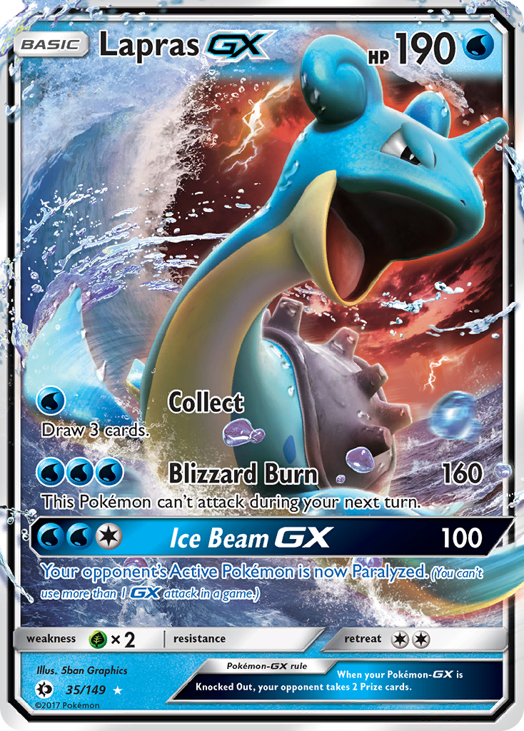 Lapras GX (35/149) [Sun & Moon: Base Set] | Game Haven TX