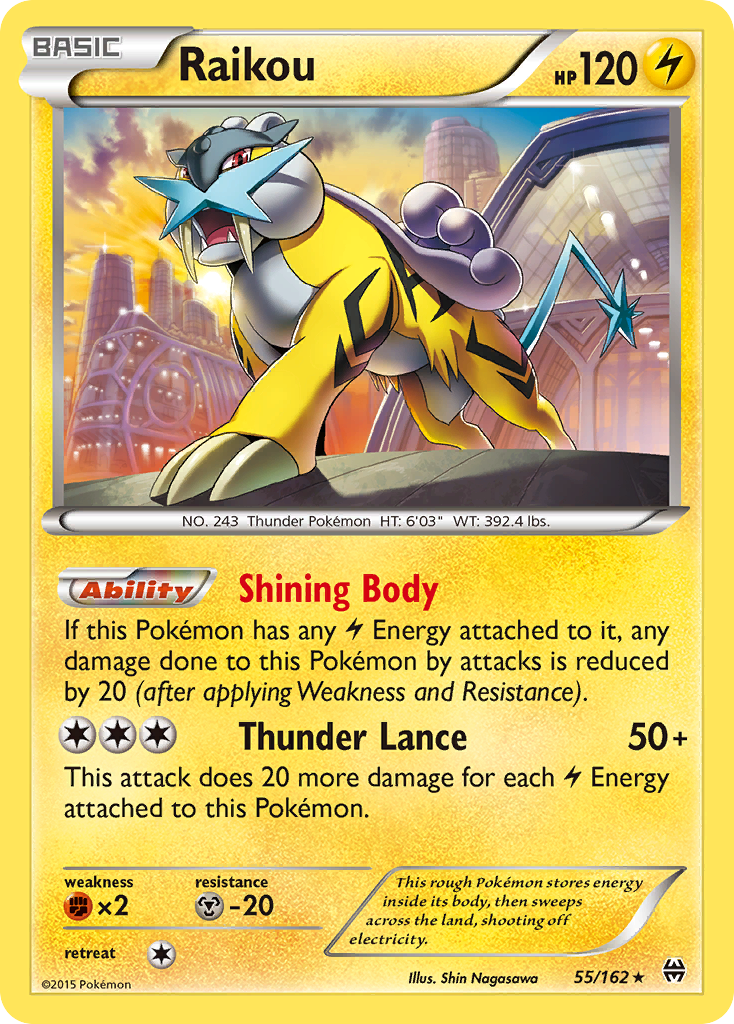 Raikou (55/162) [XY: BREAKthrough] | Game Haven TX
