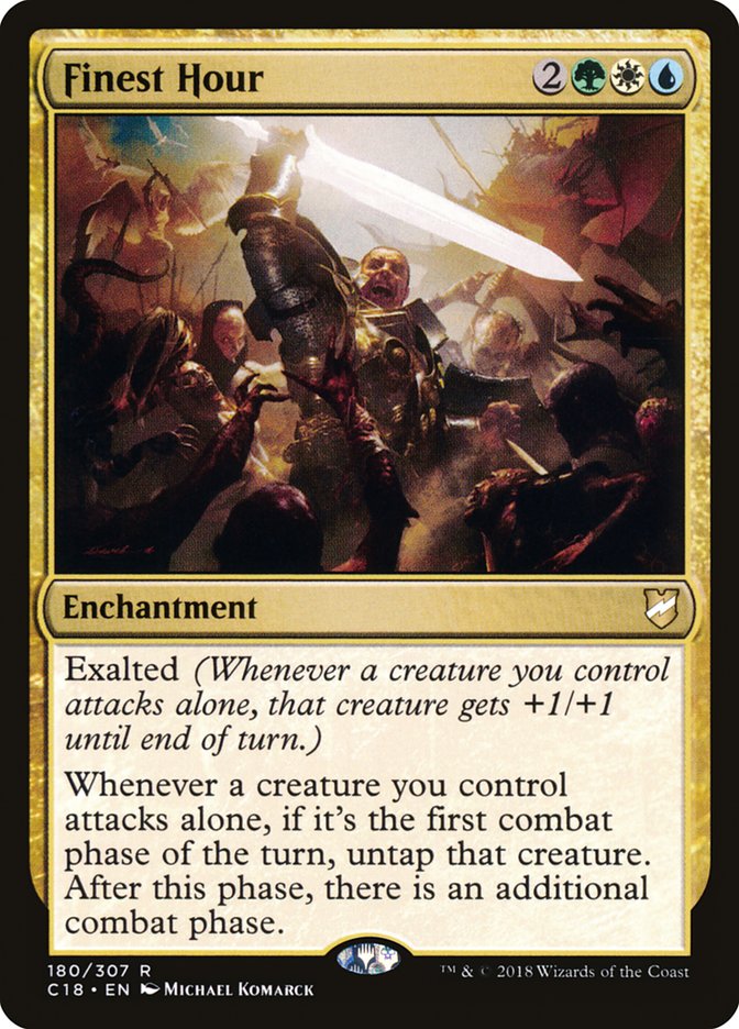 Finest Hour [Commander 2018] | Game Haven TX