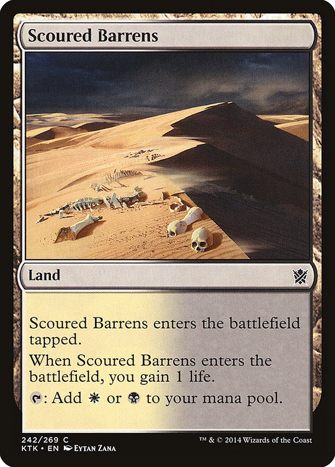 Scoured Barrens [Khans of Tarkir] | Game Haven TX