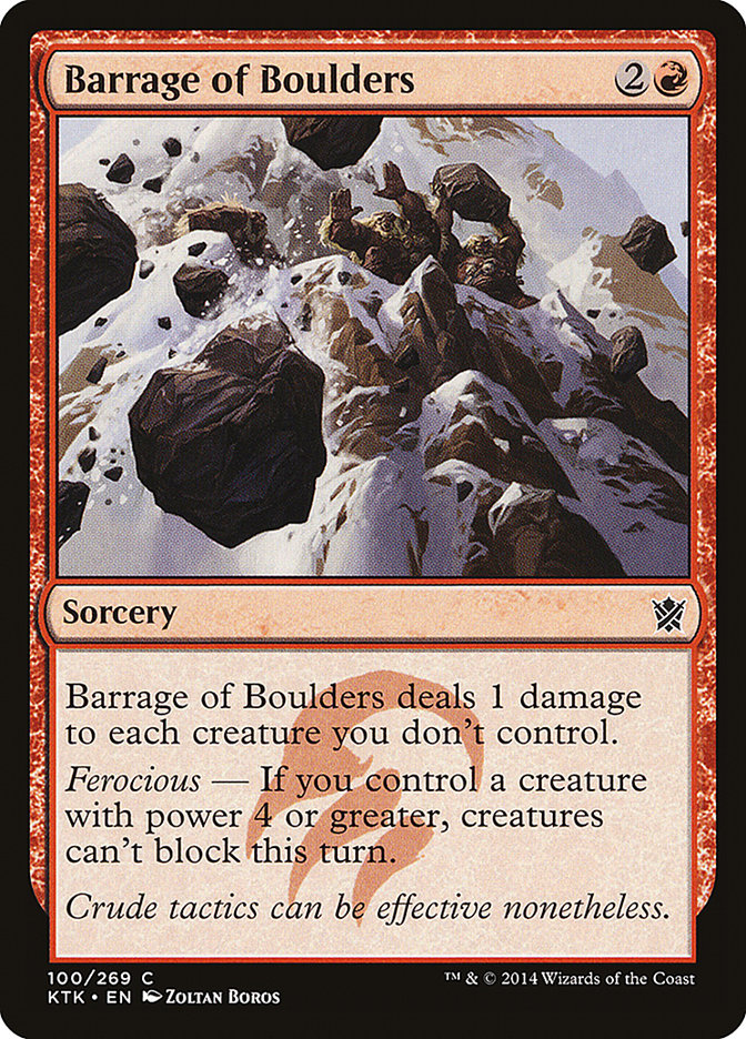 Barrage of Boulders [Khans of Tarkir] | Game Haven TX