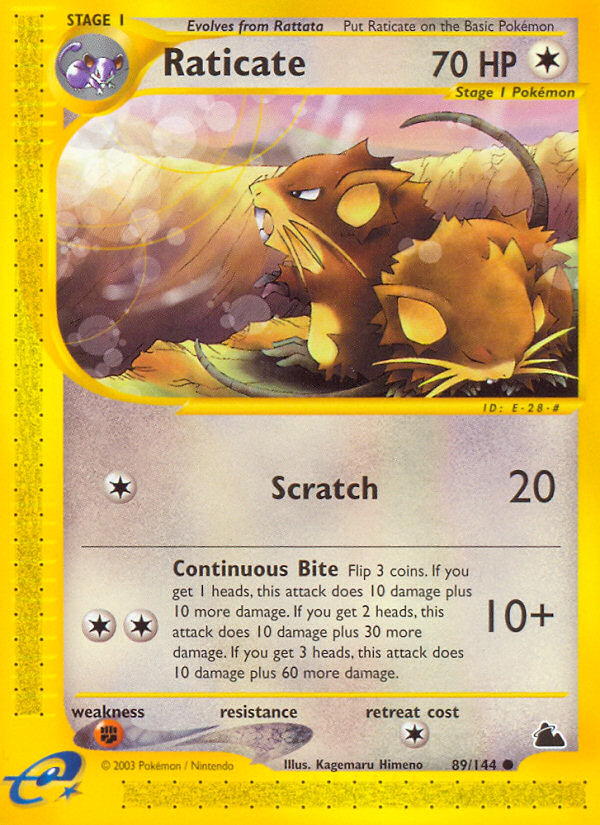 Raticate (89/144) [Skyridge] | Game Haven TX