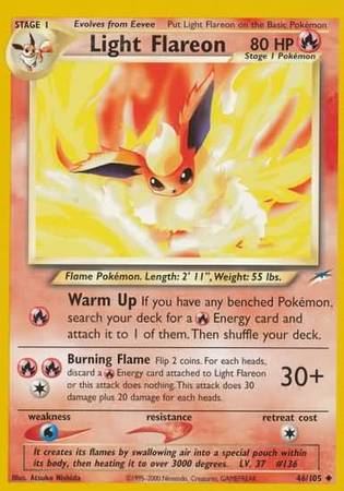 Light Flareon (46/105) [Neo Destiny Unlimited] | Game Haven TX