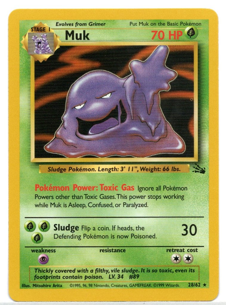 Muk (28/62) [Fossil Unlimited] | Game Haven TX