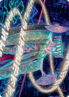 Satsuki, the Living Lore Art Card [Kamigawa: Neon Dynasty Art Series] | Game Haven TX