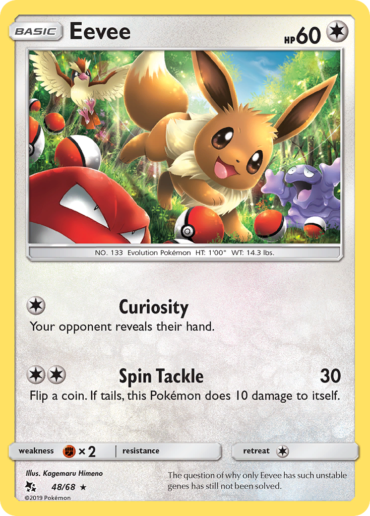 Eevee (48/68) [Sun & Moon: Hidden Fates] | Game Haven TX