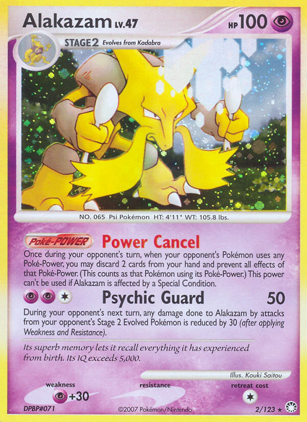 Alakazam (2/123) [Diamond & Pearl: Mysterious Treasures] | Game Haven TX