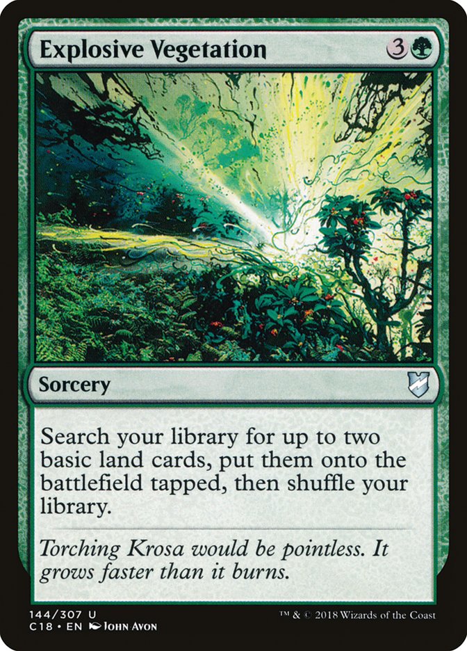 Explosive Vegetation [Commander 2018] | Game Haven TX