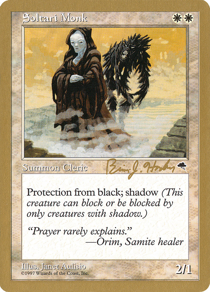 Soltari Monk (Brian Hacker) [World Championship Decks 1998] | Game Haven TX