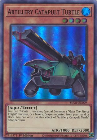 Artillery Catapult Turtle [MP21-EN099] Super Rare | Game Haven TX