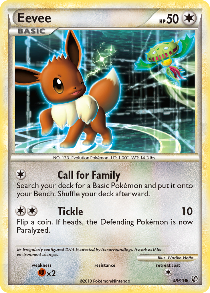 Eevee (48/90) [HeartGold & SoulSilver: Undaunted] | Game Haven TX
