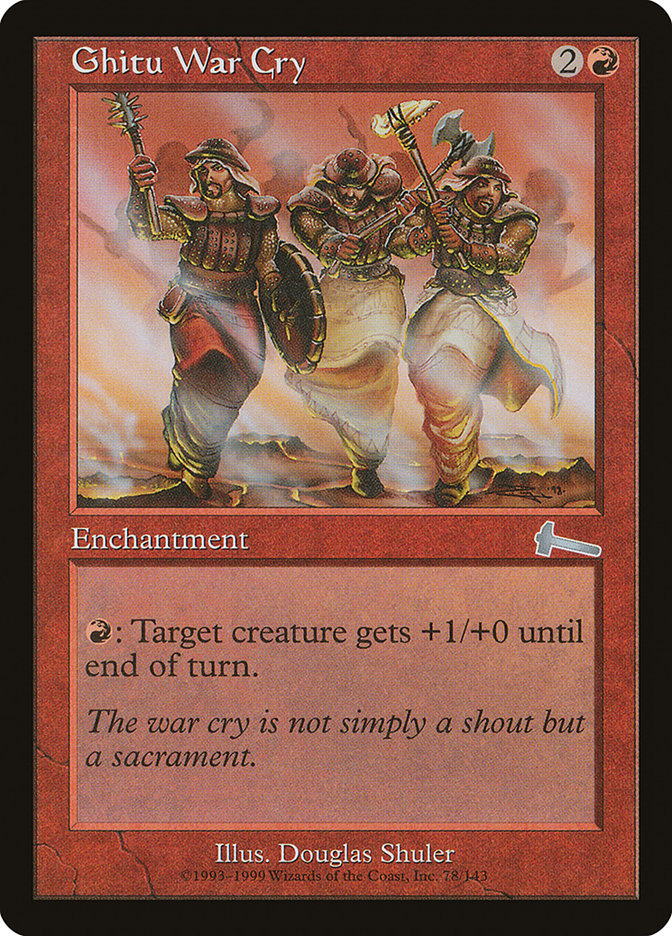 Ghitu War Cry [Urza's Legacy] | Game Haven TX