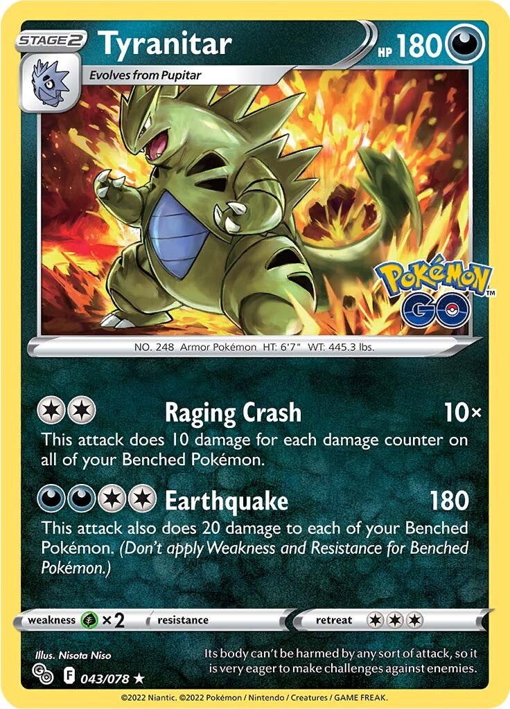 Tyranitar (043/078) [Pokémon GO] | Game Haven TX