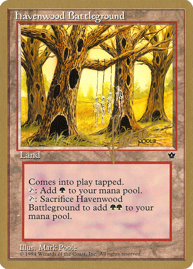 Havenwood Battleground (Bertrand Lestree) [Pro Tour Collector Set] | Game Haven TX