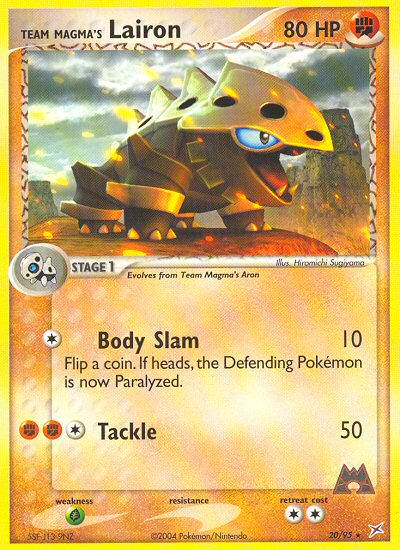 Team Magma's Lairon (20/95) [EX: Team Magma vs Team Aqua] | Game Haven TX