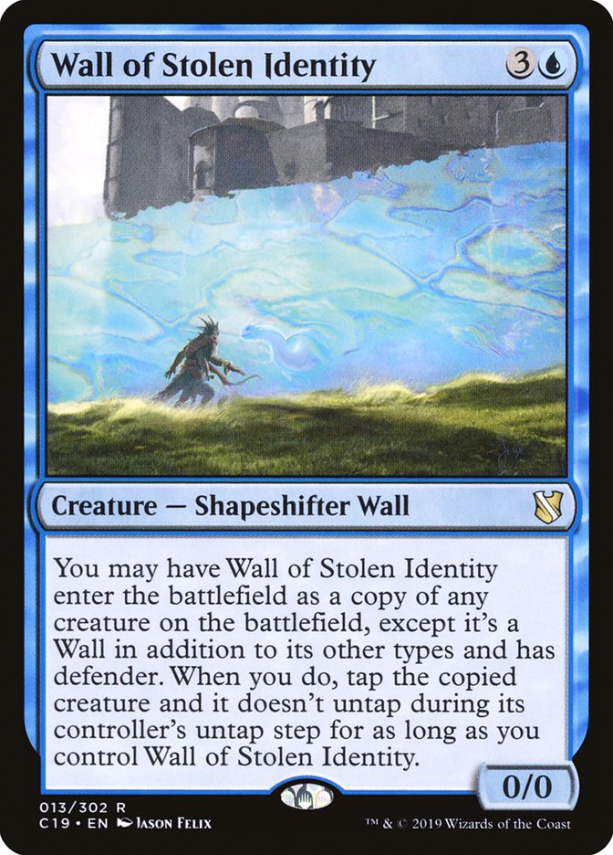 Wall of Stolen Identity [Commander 2019] | Game Haven TX