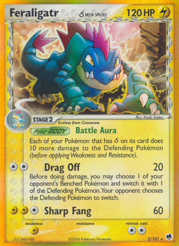 Feraligatr (2/101) (Delta Species) [EX: Dragon Frontiers] | Game Haven TX