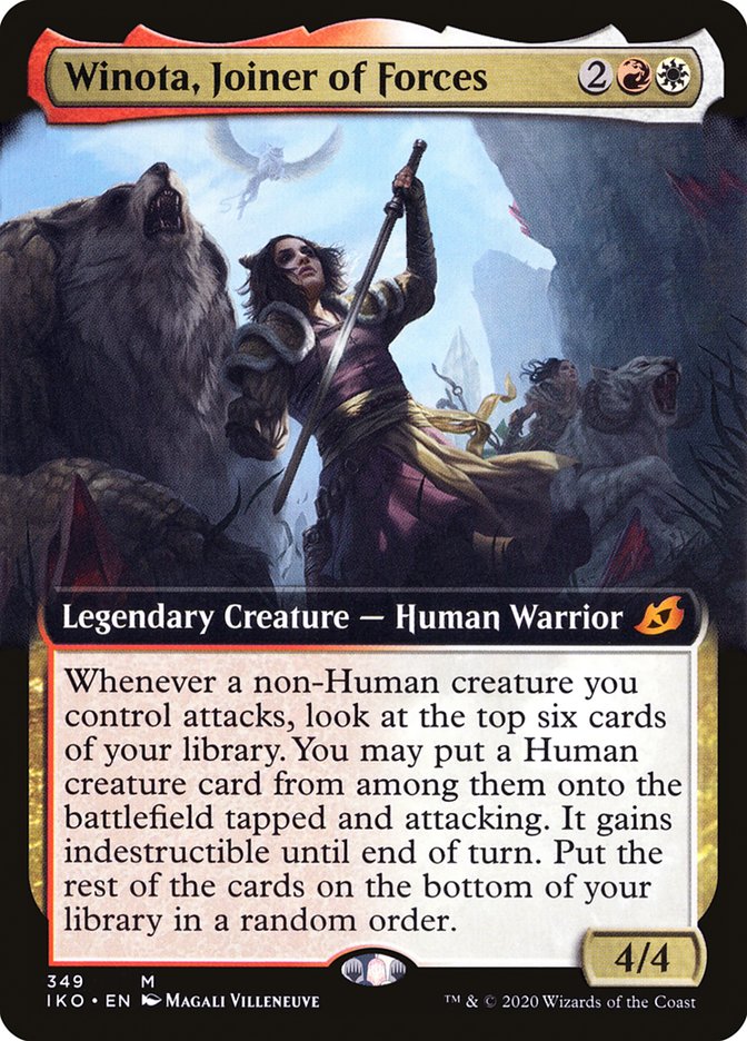Winota, Joiner of Forces (Extended Art) [Ikoria: Lair of Behemoths] | Game Haven TX