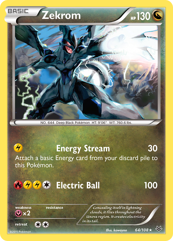 Zekrom (64/108) [XY: Roaring Skies] | Game Haven TX