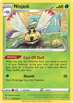Ninjask (014/185) [Sword & Shield: Vivid Voltage] | Game Haven TX