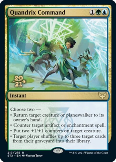 Quandrix Command (Prerelease) [Strixhaven: School of Mages Prerelease Promos] | Game Haven TX