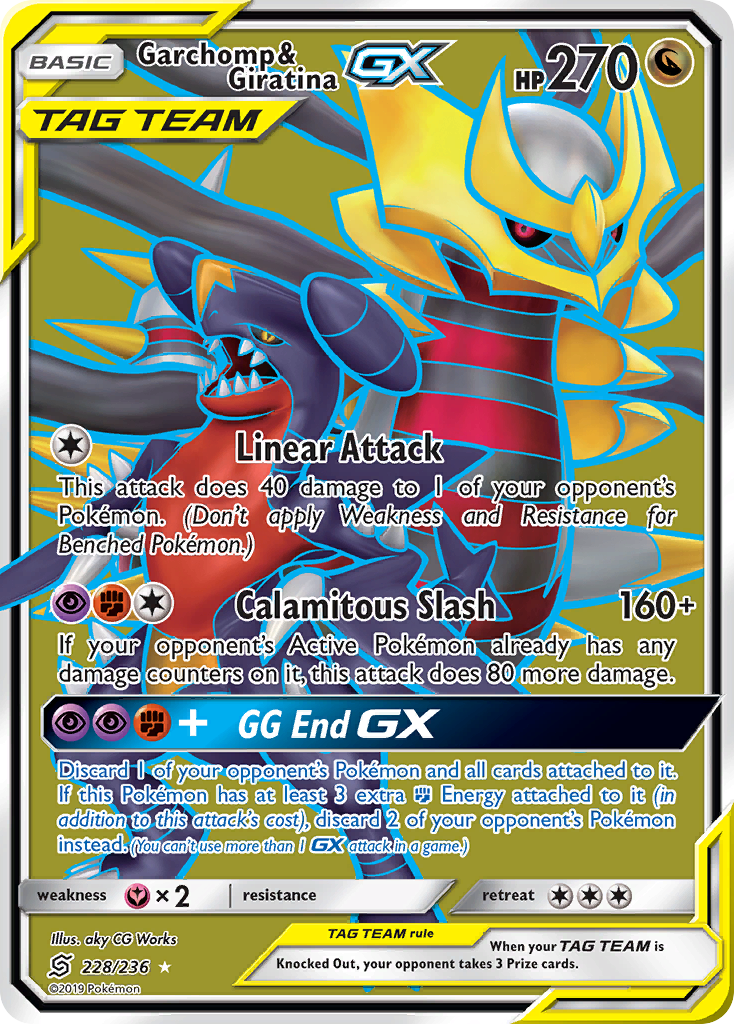 Garchomp & Giratina GX (228/236) [Sun & Moon: Unified Minds] | Game Haven TX