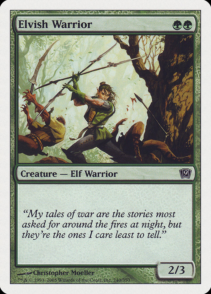 Elvish Warrior [Ninth Edition] | Game Haven TX