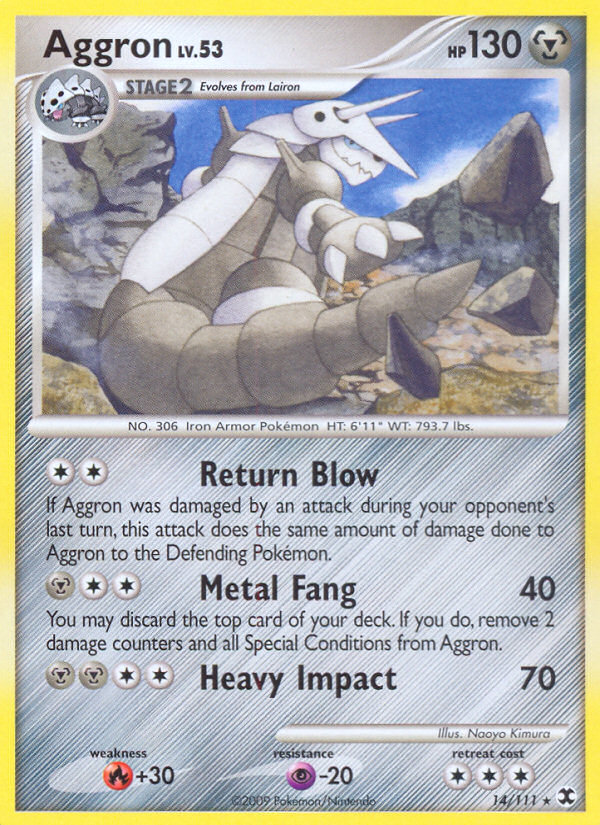 Aggron (14/111) [Platinum: Rising Rivals] | Game Haven TX