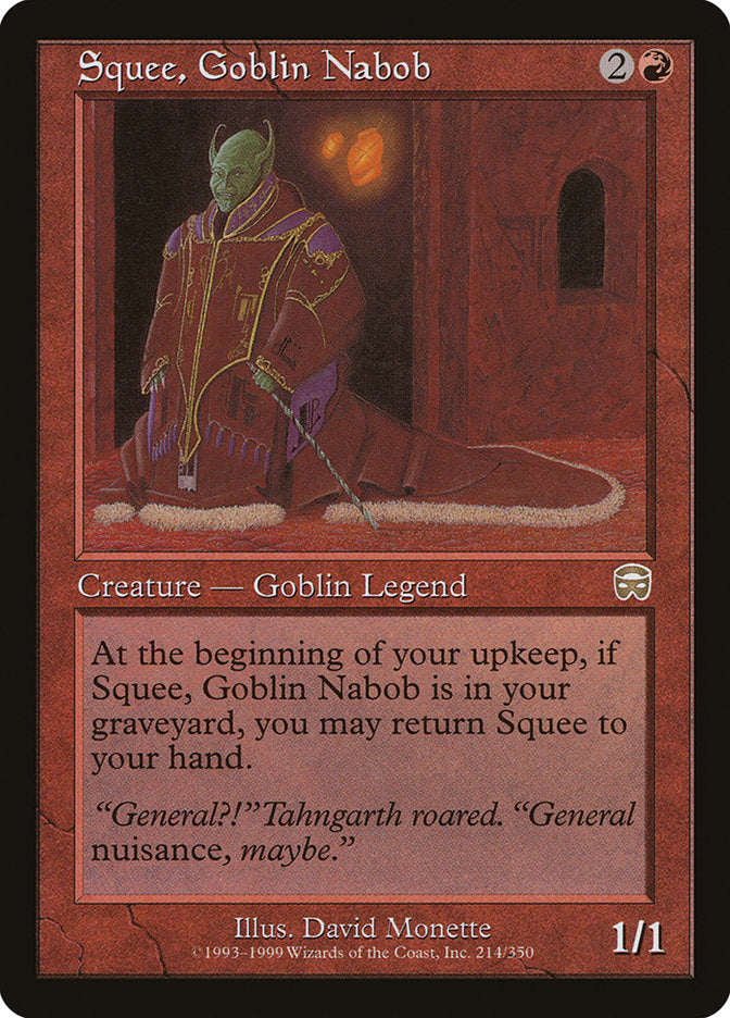 Squee, Goblin Nabob [Mercadian Masques] | Game Haven TX