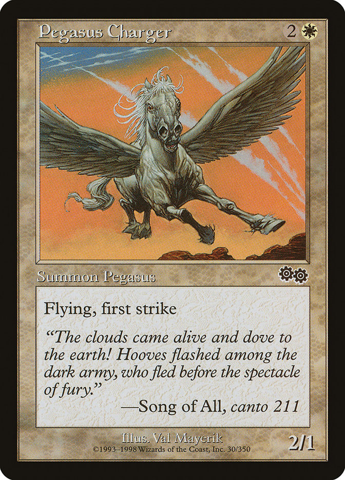 Pegasus Charger [Urza's Saga] | Game Haven TX