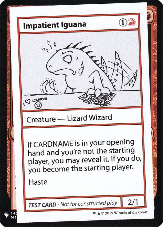 Impatient Iguana [Mystery Booster Playtest Cards] | Game Haven TX