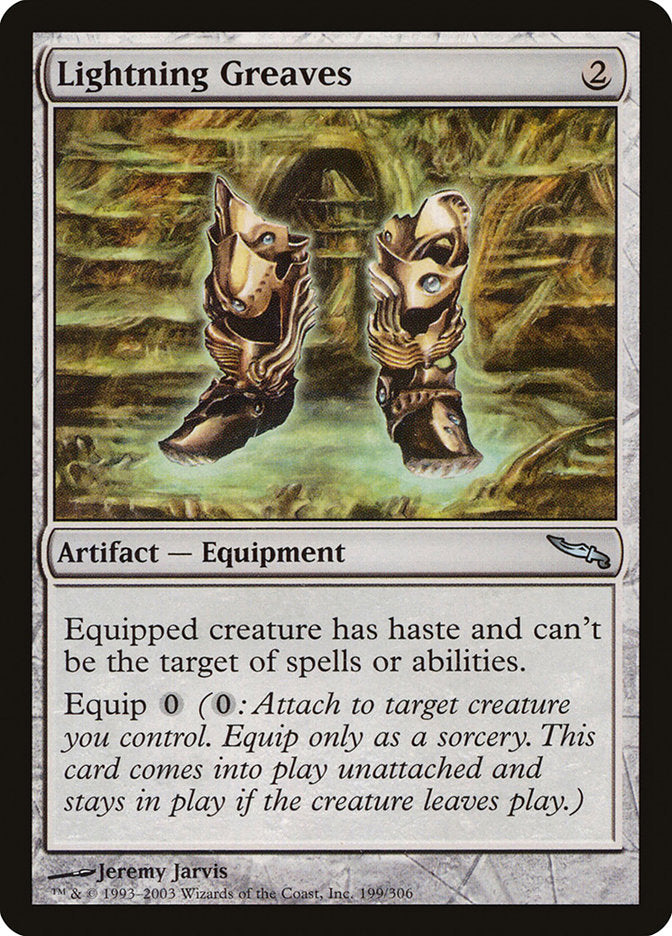 Lightning Greaves [Mirrodin] | Game Haven TX