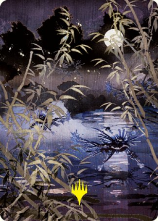 Swamp Art Card (Gold-Stamped Signature) [Kamigawa: Neon Dynasty Art Series] | Game Haven TX